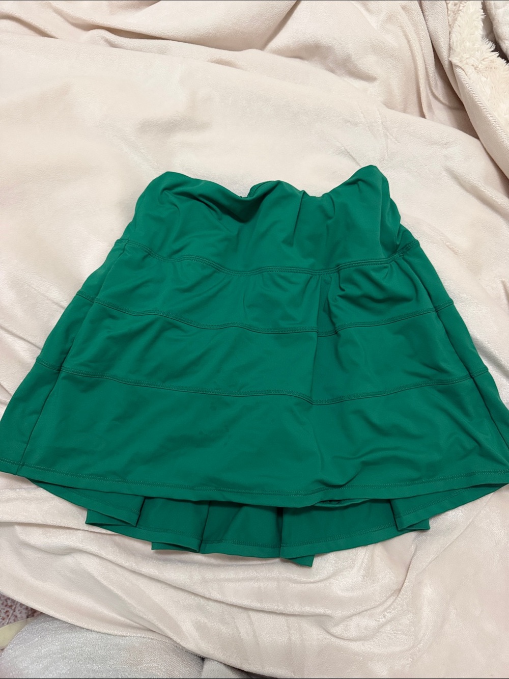 Amazon Emerald Green Tiered Skater Skirt